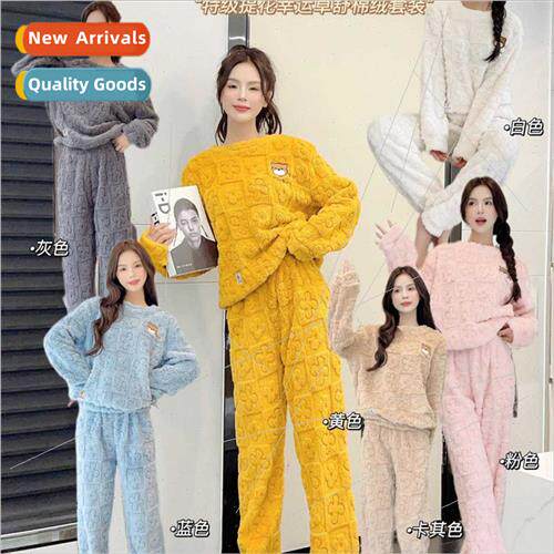 new fall winter lucky grass comtable cotton velvet women su