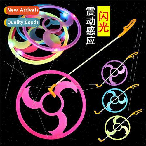 New light-up led flash hpush fire wheel plastic iron ring ch