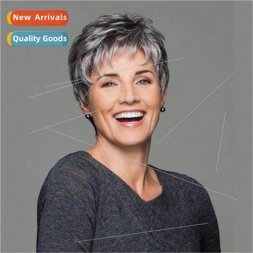 Europe short curly hair High-temperature silk rose net wig