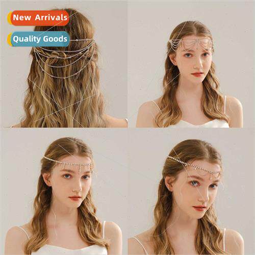 Europe bridal hair accessories fashion rhinestone head chain