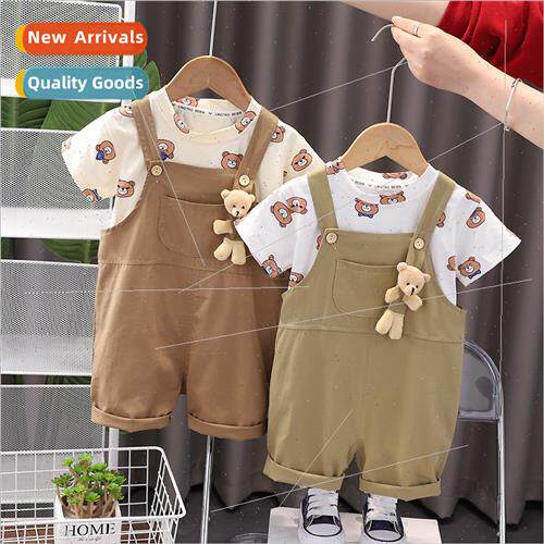 Boys summer suit suit 2023 new fashionable baby children han