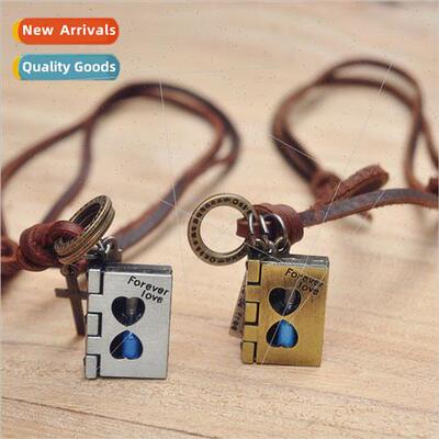 Head Cowhide Europe Trendever love Bronze Robot Pendant