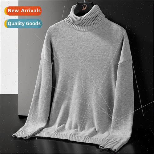 Autumn winter men sweater men high neck half-high neck low n