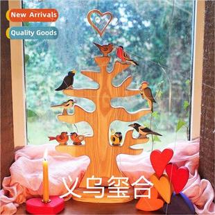 Bird New Wooden Vogelbaum Tree Ostheimer