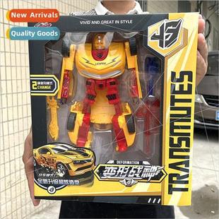 robot biker man mech transmed can car toy transming Boys