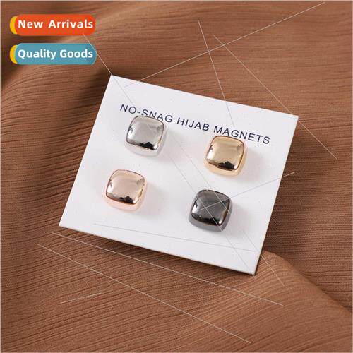 New metal color square strong magnetic buckle collar clip sh