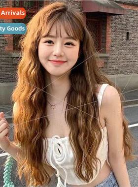 Wig female air bangs long curly hair COS multi-color loli re
