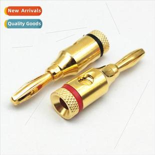 plated 4MM socket head plug gold audio Banana banana