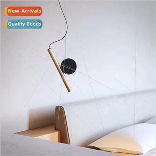 Modern simple bar restaurant slant hanging K line light crea