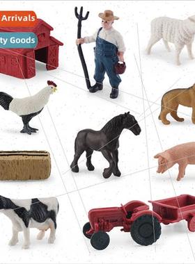 mulation Farm fe Model Sharma Red Barn Tractor Toys