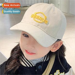 cap spring Korean Children letters tongue fashion embr duck