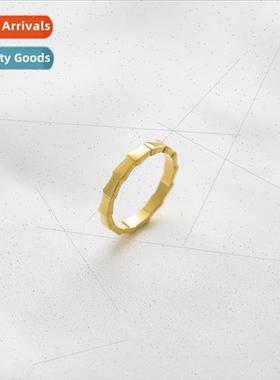 Fashion simple glossy bamboo ring pair ring cubic arc bamboo
