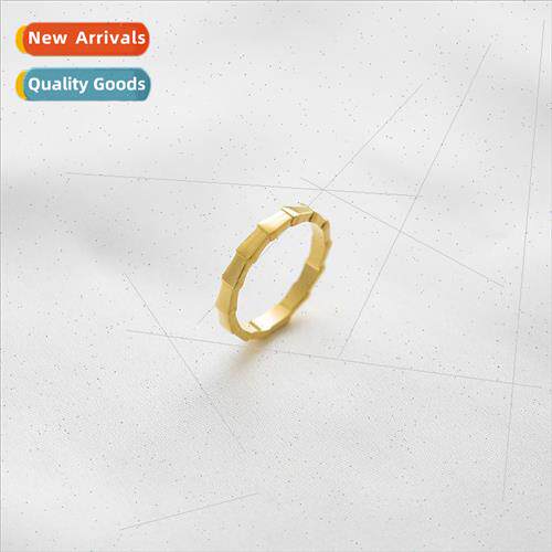 Fashion simple glossy bamboo ring pair ring cubic arc bamboo