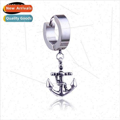 Not allergic to anchor earrings in fashion tanium steel punk
