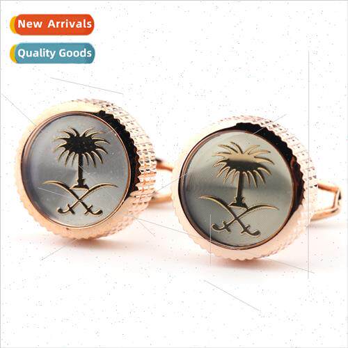 mple round gold cufflinks French shirt men women cufflinks c
