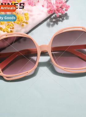 new Europe fashion large frame sunglasses set shooting hollo