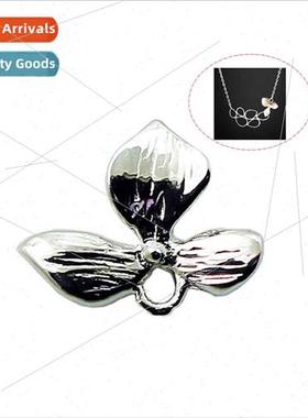 s925 silver pendant crafted four-leaf clover pendant ladies
