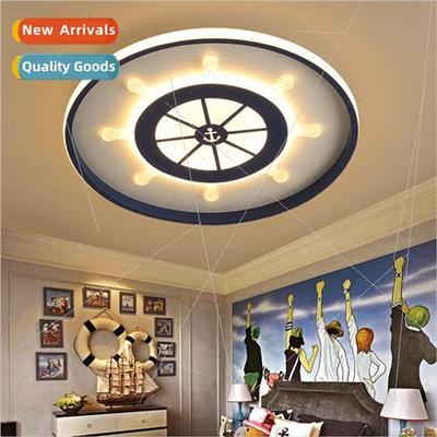 Children room light LED creative room pirate ship rudder lam