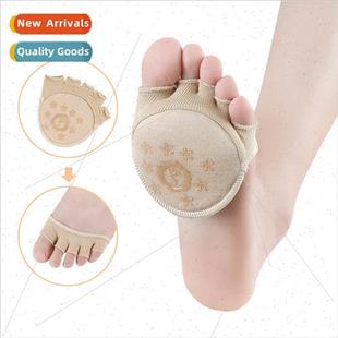 finger socks sweat rubber palm cotton five cut Dot half
