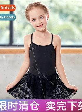 Childrens dance costumes summer halter closed crotch practic
