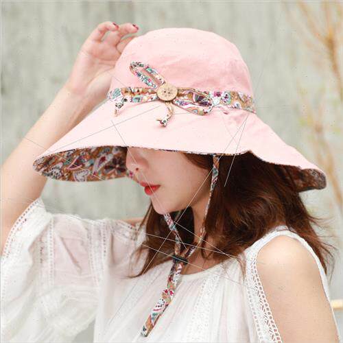 Double-sided wear ladies summer Korean  outdoor sunscreen la