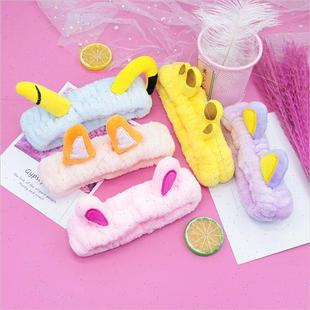 make mask ears wash face band rabb hair New headband cute