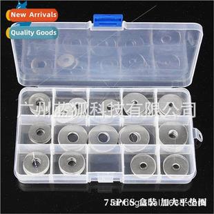 Large 304 zes Boxed Washers Flat 75PCS Stainless