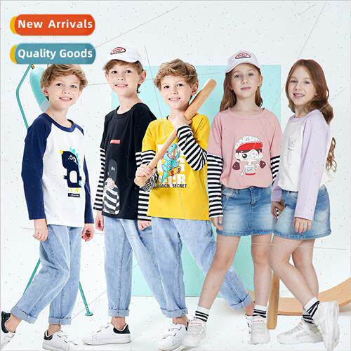 Male female big boys long-sleeved T-shirt girls bottoming sh