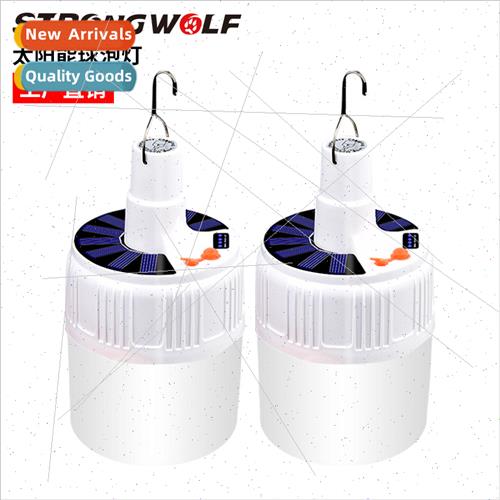 Solar LED bulb light rechargeable set stalls night market li