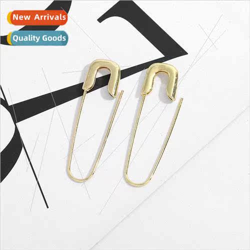 Europe fashion OL paper clip earrings creative pin senior se