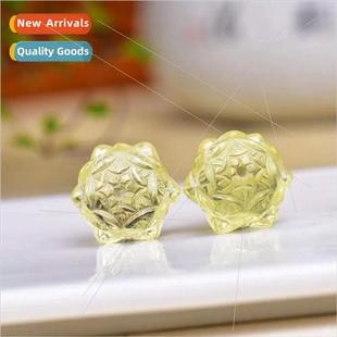 lotus DIY flower Natural pendant carving beads crine