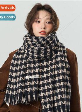new atmosphere plaid scarf warm scarf hundred wh winter thou