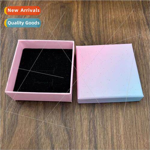 Gradient color powder blue jewelry packaging box necklace br