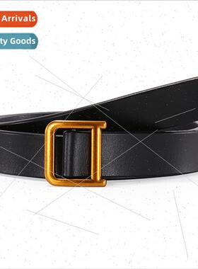 Sweater dress simple versatile ins fashion coat knot D buckl