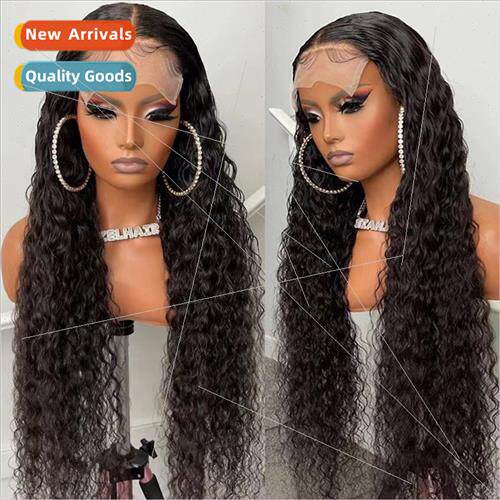Europe Wigs Front Lace Small Curls Medium Long Curly Hair Af