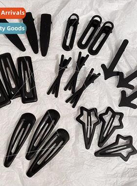 Children broken top clip black hair clip side female tide si