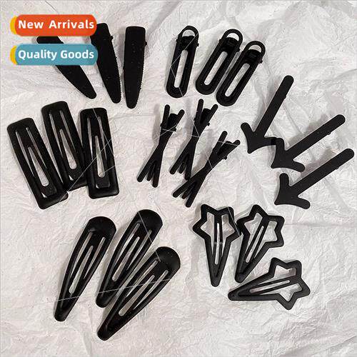 Children broken top clip black hair clip side female tide si
