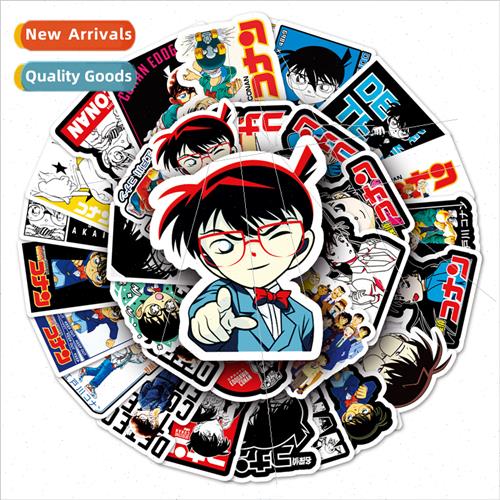 50 anime detective conan doodle handbook luggage laptop car