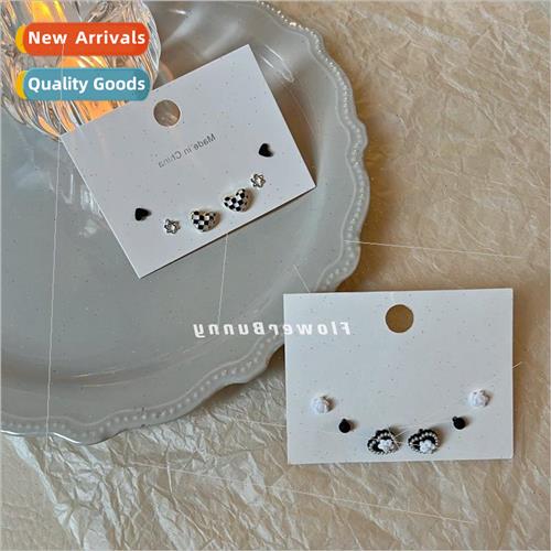 Vintage Mori small earrings set cute lerary girls camellia l