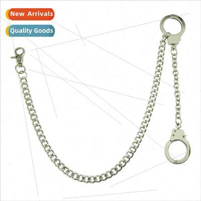 Personalized Glossy Gold Handcuff Hook Men Waist Chain Cuban