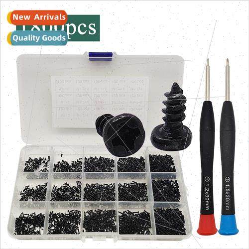 1800PCS boxed blackened Phillips round head tapping screws s