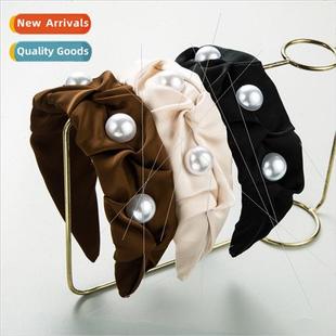 folds wide Mori new headband fabric fluffy bands Korea hair