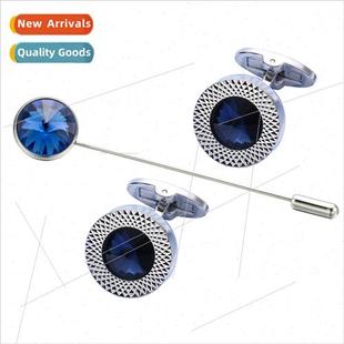 Lapel Sleeve Men Austrian Apparel Pins Studs crystal