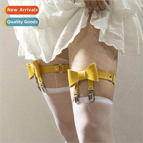 Cute young candy-colored bow leg ring lola Japan sweet girl