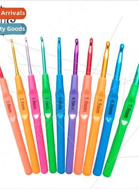 Colorful Candy Plastic Shank Aluminum Oxide Crochet Hooks 1
