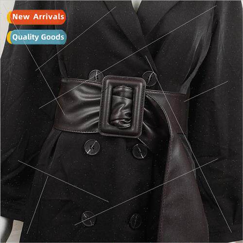 New coat belt women ultra-wide simple versatile belt whout p