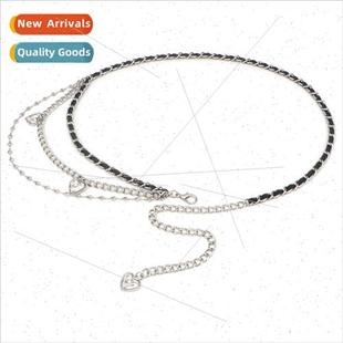 female 2023 new Waist love accessories belt deco chain