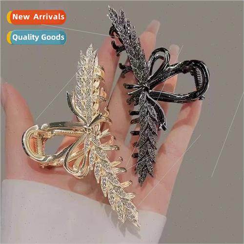 new wheat ears hair clips female senior sense back head grab