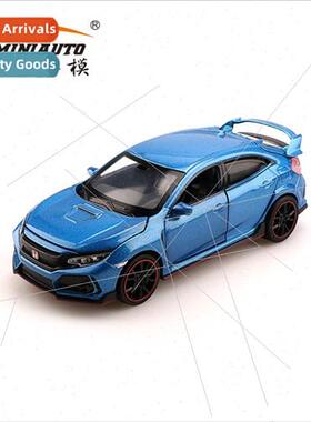 Honda Civic boy children car model toys alloy sound light ba