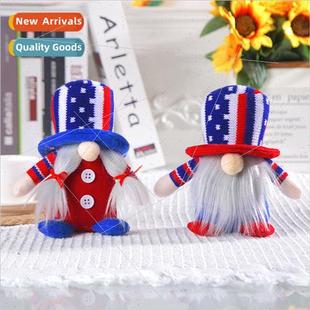 Knted Bowler Hat American Ornament Day Doll Cut Independence
